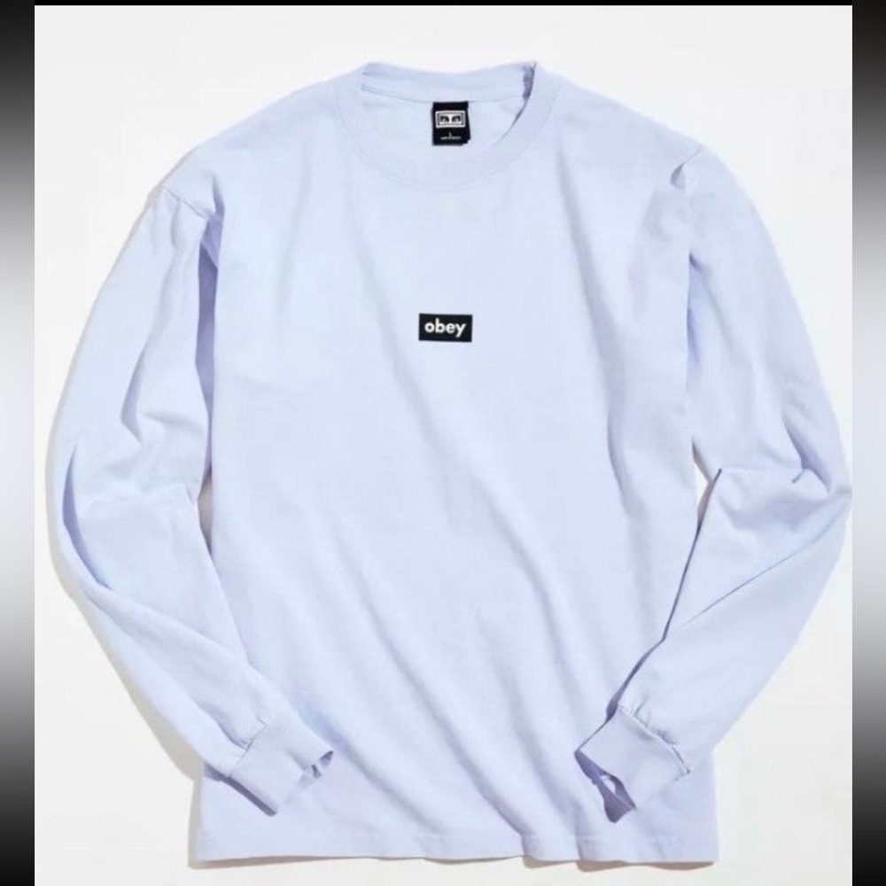 brand new obey urban outfitter long sleeve logo with tags small